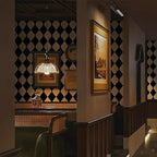 Simon&Siff Retro Checkered Peel and Stick Wallpaper Black and White Wallpaper - Image 4