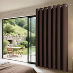 Joydeco Blackout Patio Sliding Door Curtains 84 Inches Long, Grommet Privacy - Image 3