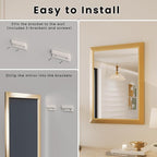 Amorho 24x36 Inch Bathroom Mirror, Wall-Mounted Mirrors Perfect - Image 7