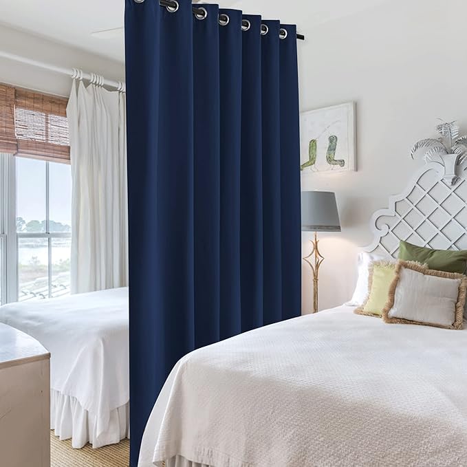 RYB HOME Extra Wide Curtains for Divider Room Separation Soundproof Temporary - Image 4
