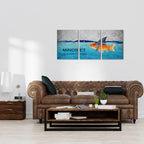 KAWAHONE 3 Panels Modern Framed Inspirational Quote Canvas Wall Art-Mindset is - Image 7
