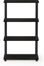 Furinno TURN-S-TUBE Storage Shelves, 4-Tier Book Shelf, Corner Shelf, Toolless - Image 6