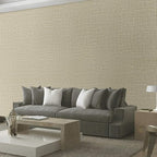 TANONE Khaki Contact Paper Peel and Stick, Grasscloth Beige Wallpaper Self - Image 6