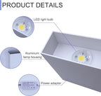 KICAAO LED Wall Sconces Set of Two, 12W Modern Wall Lamp, Hardwired Aluminum - Image 4