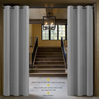 NICETOWN Faux Folding Accordion Doors, Front Door Curtains, Privacy Blackout - Image 2