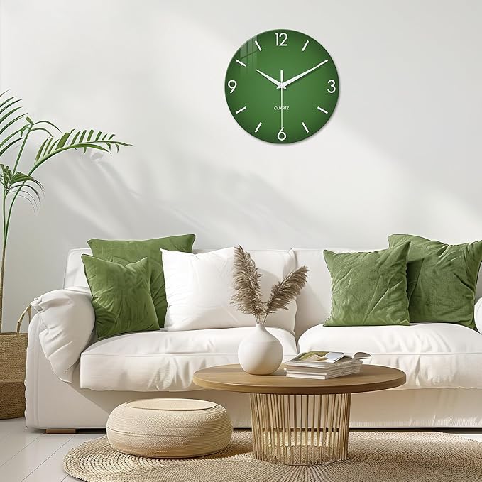 XFM Modern Wall Clock 14 Inch Silent Non-Ticking Wall Clocks Battery Operated - Image 2