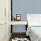 Blue Grasscloth Peel and Stick Wallpaper Texture Contact Paper A Set of 15.7" X - Image 4