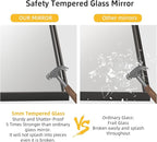 22x30 Inch Bathroom Mirror for Over Sink, Rectangular Black Mirror, Mirrors for - Image 4