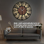 LEIKE Large Wall Clocks with Night Light Battery Operated, Silent Non Ticking - Image 5