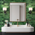 Art3d Peel and Stick Green Wall Tiles – 12"x12" Thicker Design Backsplash - Image 4