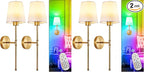 Depuley Battery Operated Wall Sconce: Set of 2 Wireless Wall Lights by Depuley