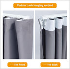 Hoeflife Room Divider Curtains Blackout Floor to Ceiling Curtain - Image 5