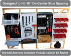 Yellow Metal Pegboard by Wall Control - Image 9