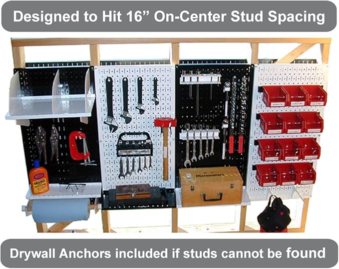 Yellow Metal Pegboard by Wall Control - Image 9