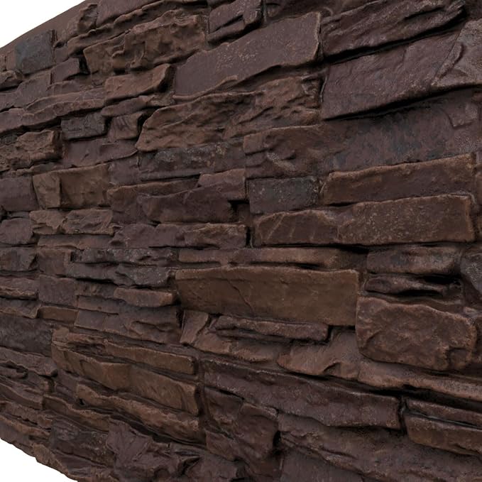 EverStone Canyon Ridge Faux Stone Panel, 45 3/4"W x 24 1/2"H x 1 1/4"D - Image 7