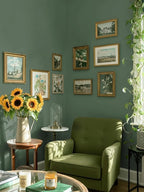 Dimoon 394''x17.7'' Green Peel and Stick Wallpaper Contact Paper Modern Self - Image 6