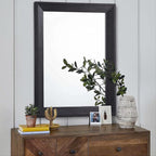 AAZZKANG Black Mirrors for Wall Rectangle Wood Framed Large 28"x20" Decorative - Image 3