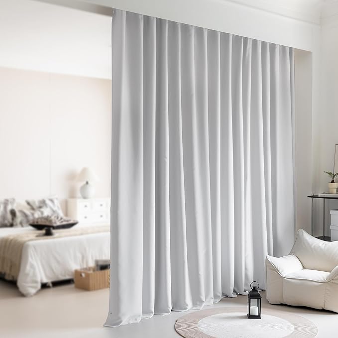 Wall to Wall Room Divider Curtains by KNEOQIT