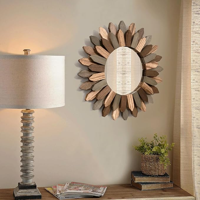 Honiway Boho Wall Decor 12 inch Decorative Mirror - Image 8