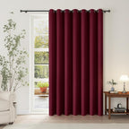 ChrisDowa Room Divider Curtain 108 Inches Long, Wide Blackout Sliding Door by ChrisDowa