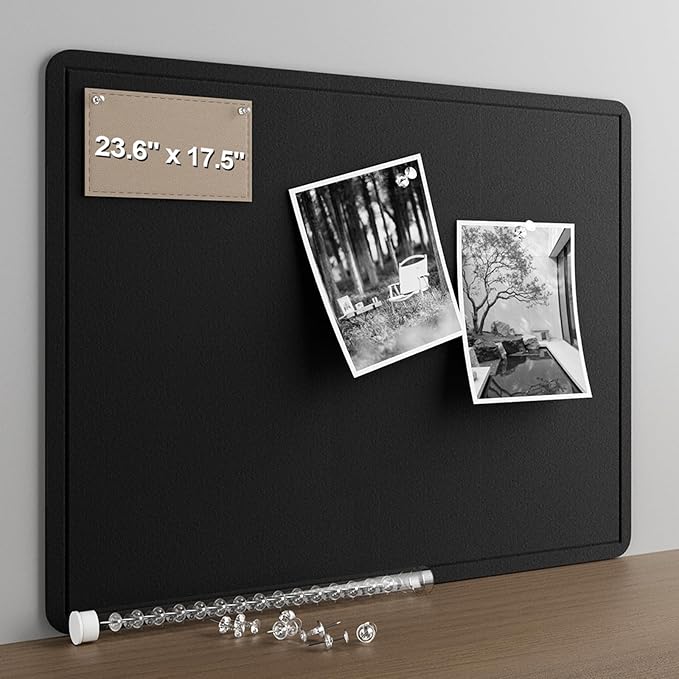 Large Felt Bulletin Board for Wall, Soft Felt Cork Board for Office, Home by CreateYourIdealSpace