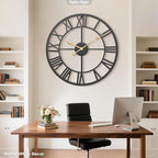 Pytha Sight 24 Inch Large Oversized Farmhouse Modern Decorative Wall Clock - Image 8