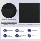 Vieshful 20 Pack Acoustic Panels, Peel & Stick Sound Absorbing Wall Panels - Image 5