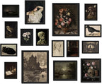 ANERZA 16 PCS Dark Academia Room Decor, Gothic Home Decor, Moody Wall Art Prints by ANERZA