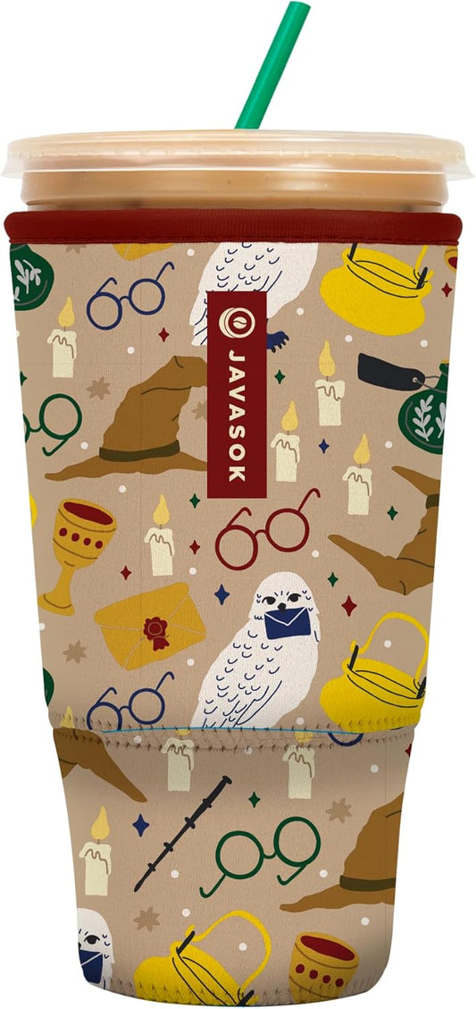 Sok It JavaSok Iced Coffee & Cold Soda Insulated Neoprene Cup Sleeve (Horcrux, XXLarge: 44-48oz)