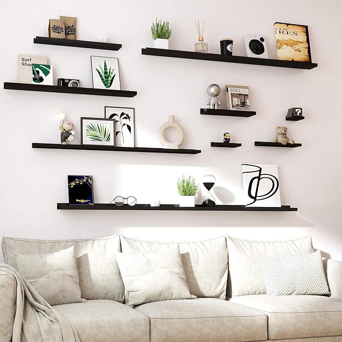 Long Floating Shelves for Wall Decor, Long Wall Mounted Storage Shelf for - Image 5