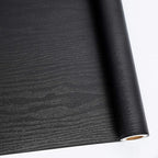 Abyssaly Black Wood Peel and Stick Paper 35.6 in X 118 in Decorative by Abyssaly