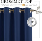 RYB HOME Room Divider Curtains, Solid Heavy Duty Blackout Drapes Soundproof - Image 2
