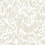 Theper Beige Peel and Stick Wallpaper Boho 17.3"×118" Modern Striped Removable by Theper