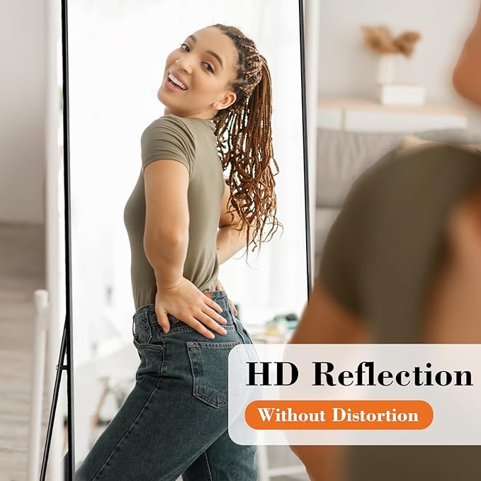 Sweetcrispy 56"x15" Full Length Mirror, Leaning or Standing Full Body Mirror - Image 3