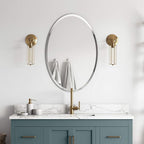 Better Bevel Frameless Oval Mirror, 23.5" x 33" Bathroom Wall Mirror w/Beveled - Image 2