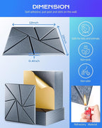 22 Pack Acoustic Panels, Sound Proof Foam Panels - Image 3
