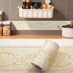 AbaBoorty Beige Floral Wallpaper Border Decor 394"X4.1" Peel and Stick Wall - Image 8