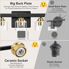 5-Light Bathroom Light Fixtures, Classic Wall Light Fixture - Image 7