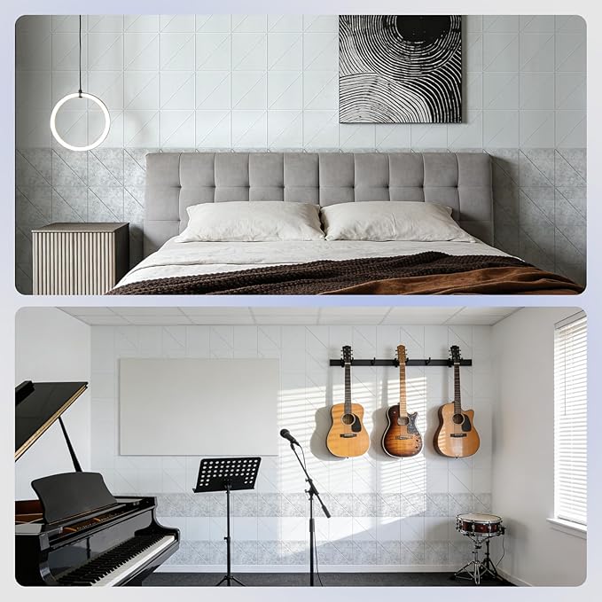 Vieshful 20 Pack Acoustic Panels, Peel & Stick Sound Absorbing Wall Panels - Image 7