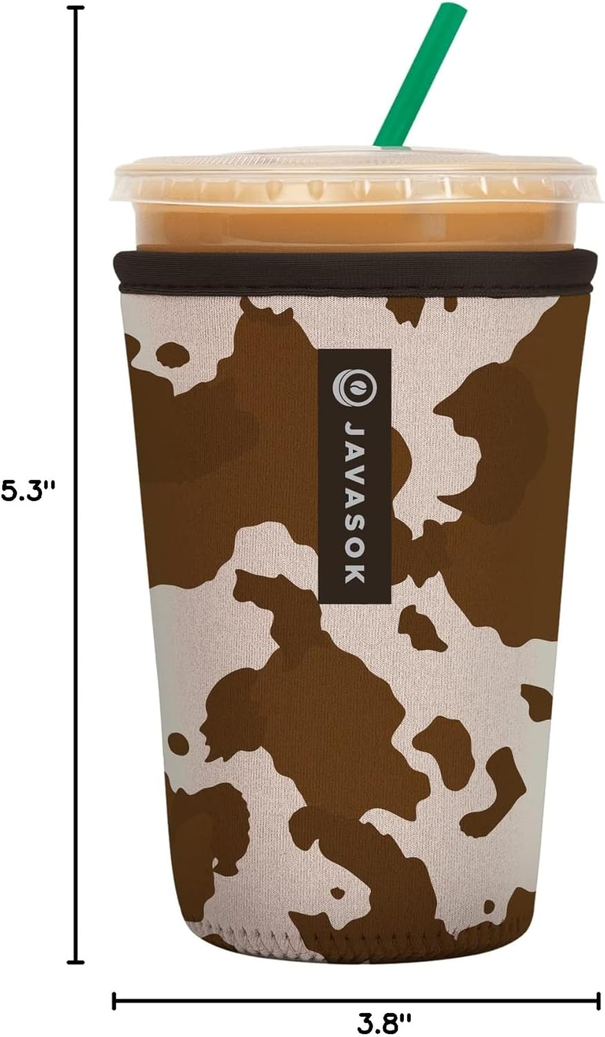 Sok It JavaSok Iced Coffee & Cold Soda Insulated Neoprene Cup Sleeve (Cowgirl, Medium: 22-28oz)