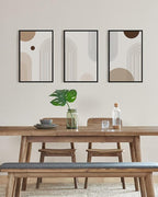 PHOPAGO Boho Wall Art Minimalist Bohemain Framed Wall Printing 16x24in Abstract - Image 3