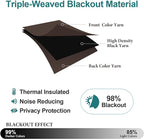 ChrisDowa Blackout Curtains 108 Inches Long 2 Panels Set - Image 4