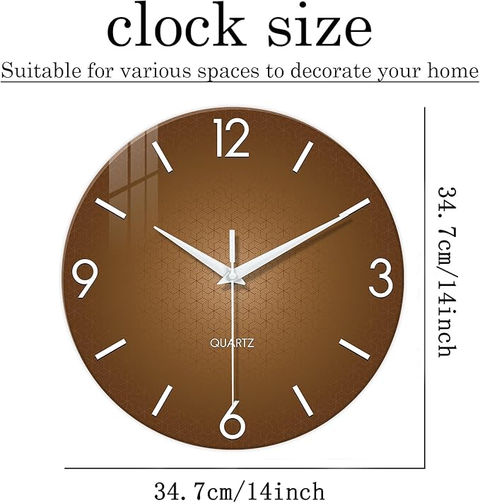 XFM Modern Wall Clock for Living Room Simple Wall Clocks Battery Operated 14 - Image 6