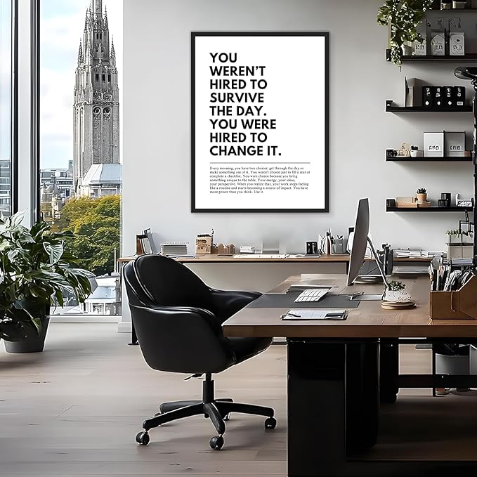 You Were Hired to Change It Motivational Wall Art Empowering Quote canvas wall - Image 3