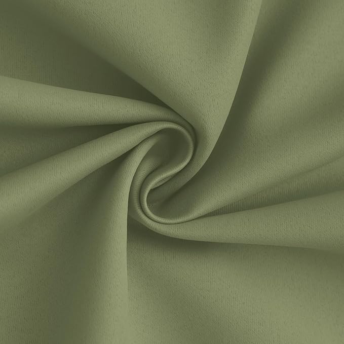 Yakamok 100% Blackout Curtain Panels 72 inches Cold and Light Blocking Drapes - Image 3