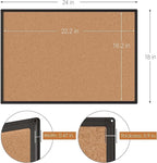 2-Pack Cork Board Bulletin Board 24 x 18, Office Board - Image 5