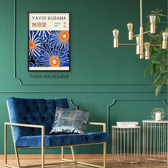 Yayoi Kusama Print Vintage Japanese Wall Art Abstract Yayoi Kusama Poster - Image 6
