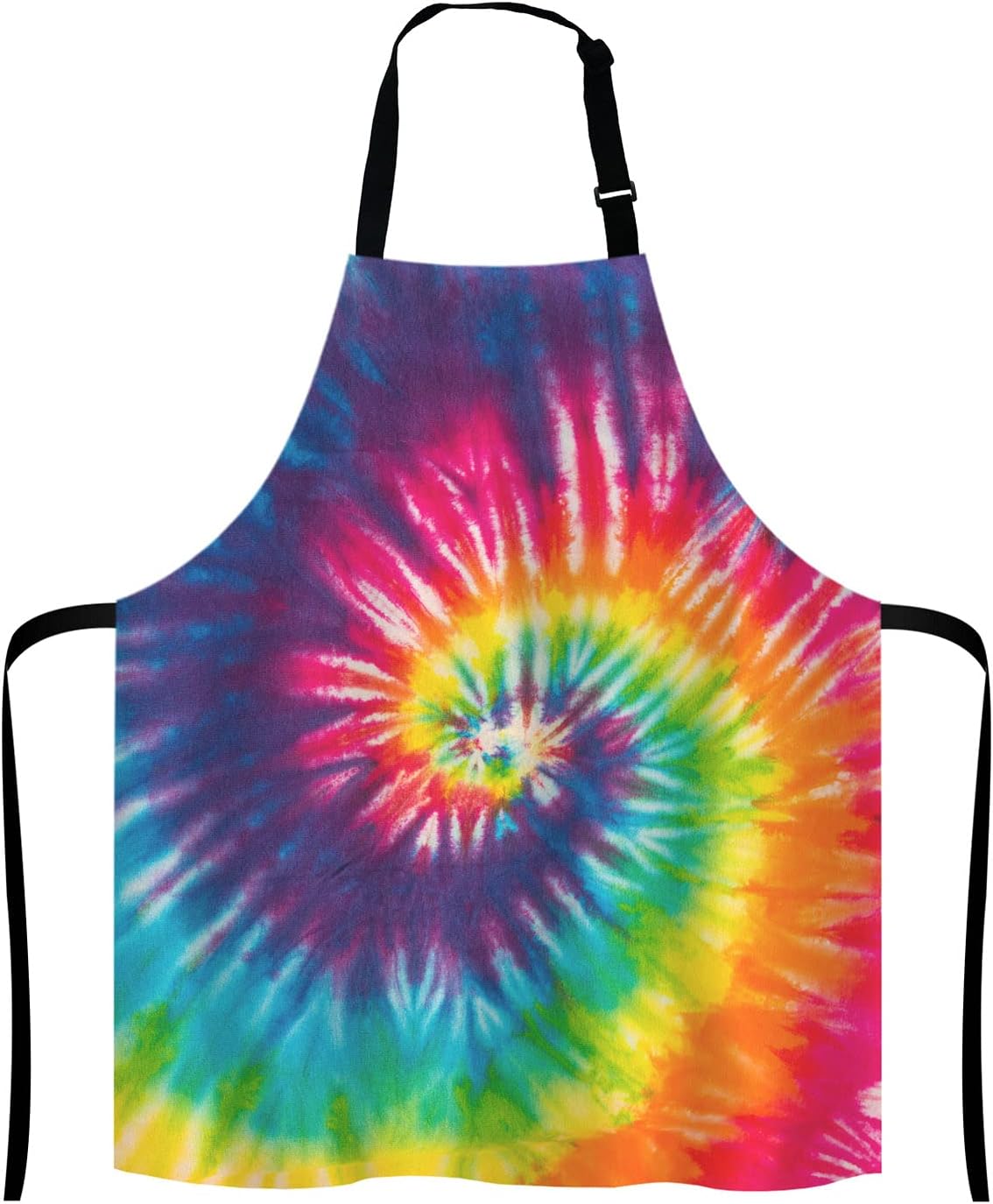 Tie Dye Kitchen Cooking BBQ Chef Apron,Funny Apron for Men, Women - Dad Presents, Presents for Men - Birthday, Mothers Day Presents for Mom, Wife, Husband, Brother, Friends