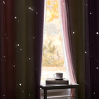 XiDi Curtains for Bedroom Decor, Rainbow Pink PurpleYellow34/90/1 - Image 6