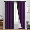 Yakamok 100% Blackout Curtain Panels 63 inches Cold and Light Blocking Drapes by Yakamok
